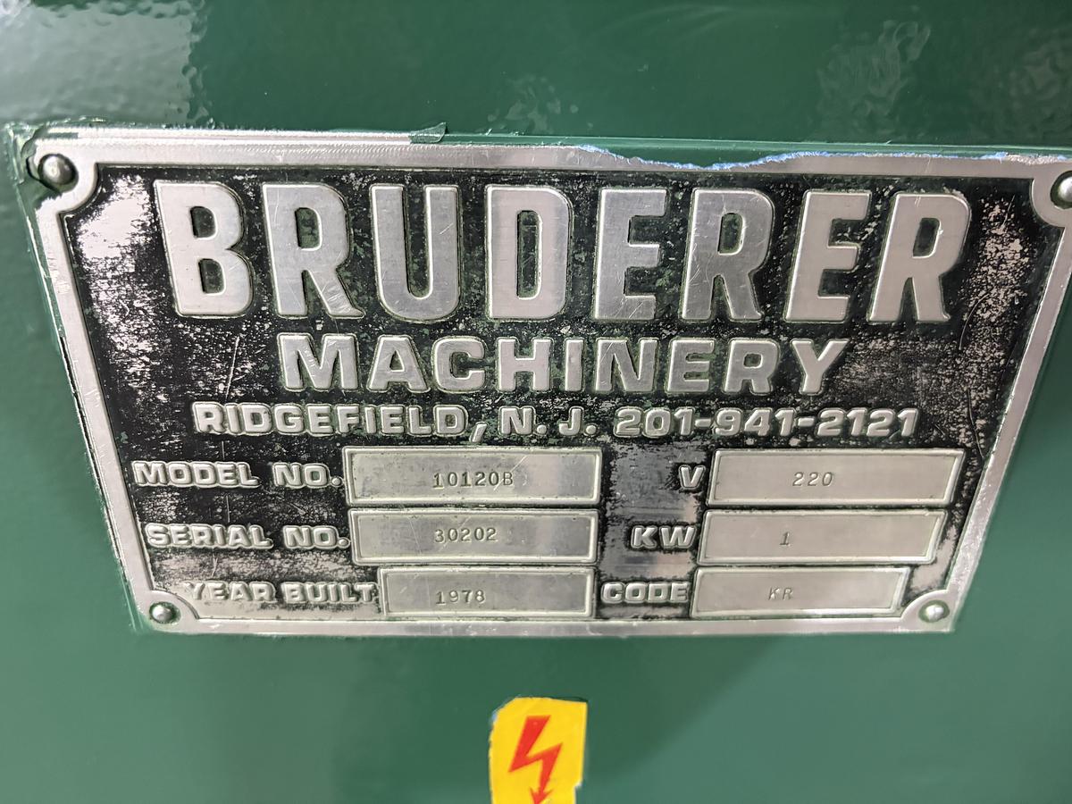 Used 4.7" X .05", BRUDERER No. 1012.1, 1973, Refurbished