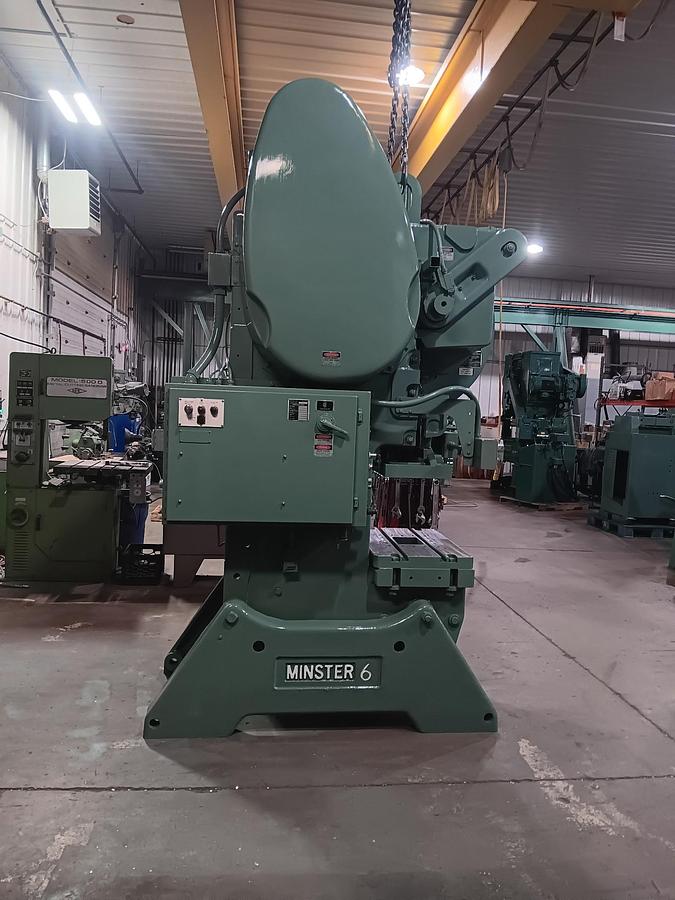 Used MINSTER #6SS 6" STROKE, BACK GEARED OBI PUNCH PRESS