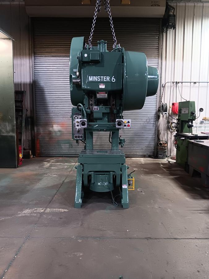 Used MINSTER #6SS 6" STROKE, BACK GEARED OBI PUNCH PRESS