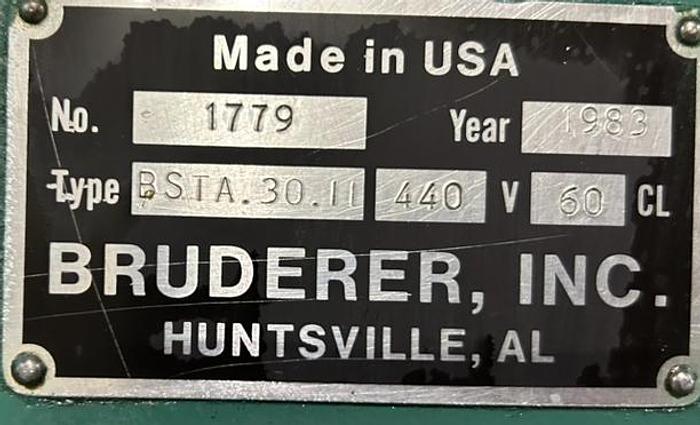 Used 1983 BRUDERER BSTA 30II