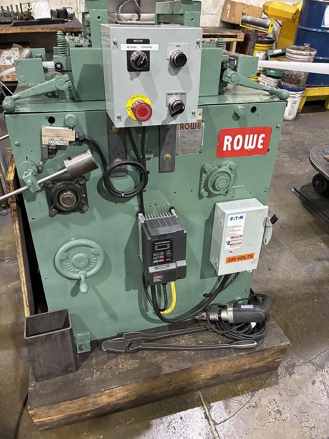 Used 10" x .105", ROWE, No. A10, MOTORIZED STRAIGHTENER