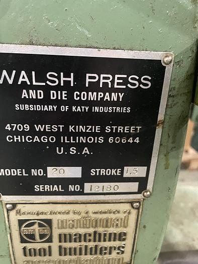 Used WALSH PRESS