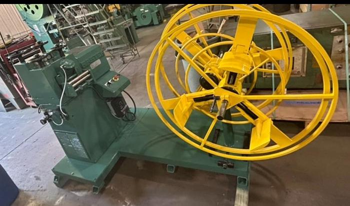 Used 4.7" x .06", RASTER , No. 12120B, 1982,LEVELER W/DOUBLE PAYOFF UNCOILER