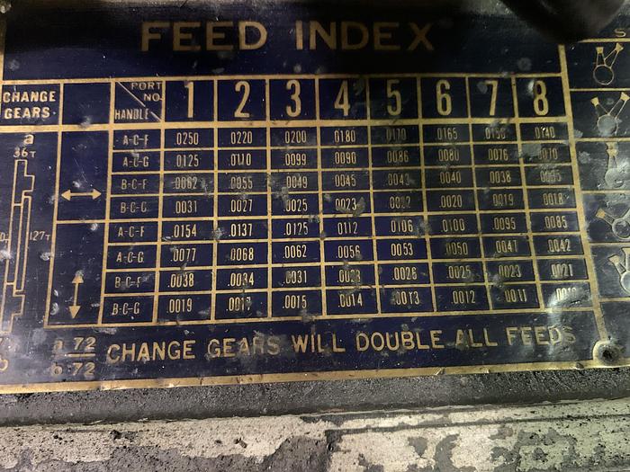 Used YAM MODEL 2000G 17" X 80" ENGINE LATHE