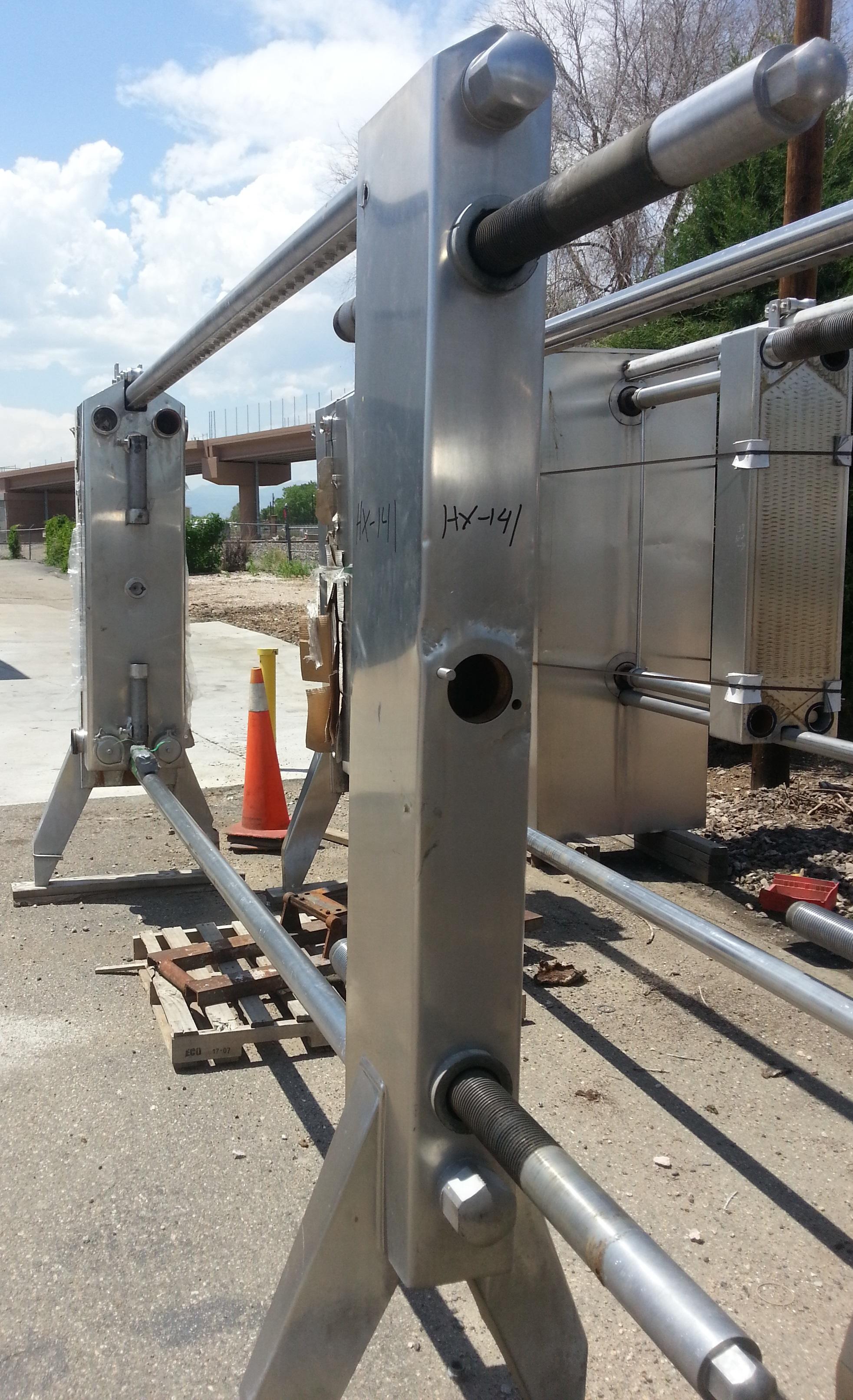 Used 1237.6 SQ. FT. APV PLATE HEAT EXCHANGER FRAME