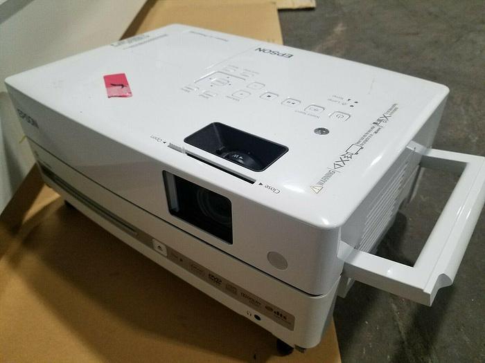 Used 2015 DA-Lite Motorized Retractable 10 Foot Screen with Epson LCD Projector