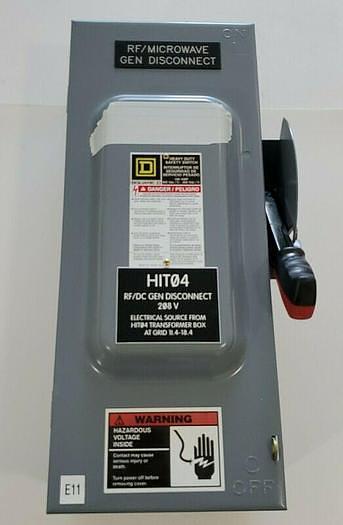 *New* Square D HU363 Heavy Duty Safety Switch 600V 100Amps 3 wire 3 Blades
