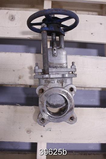 Used Trueline 3" Hand Operated Knife Gate Valve #39625