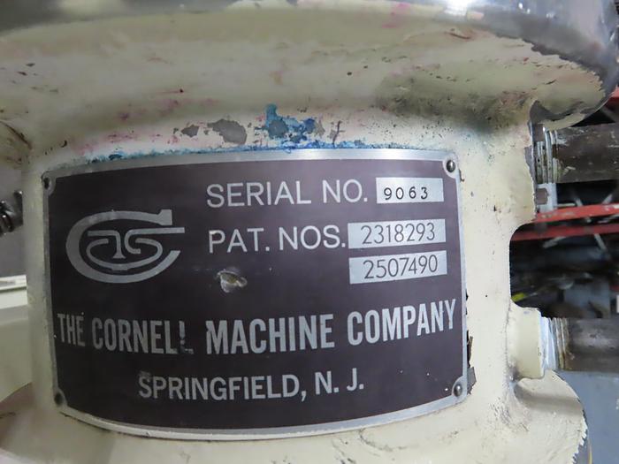 Used D-8 CORNELL VERSATOR - S/S - XP WITH VACUUM PUMP