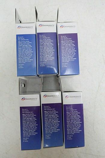 Used Lot of 6 Data Products R3027 Black/Red Compatible Ribbons, NOS 32929610343