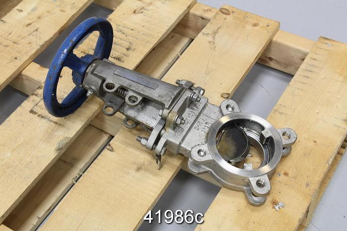 Used Fnw 65bm 3" Hand Operated Knife Gate Valve #41986