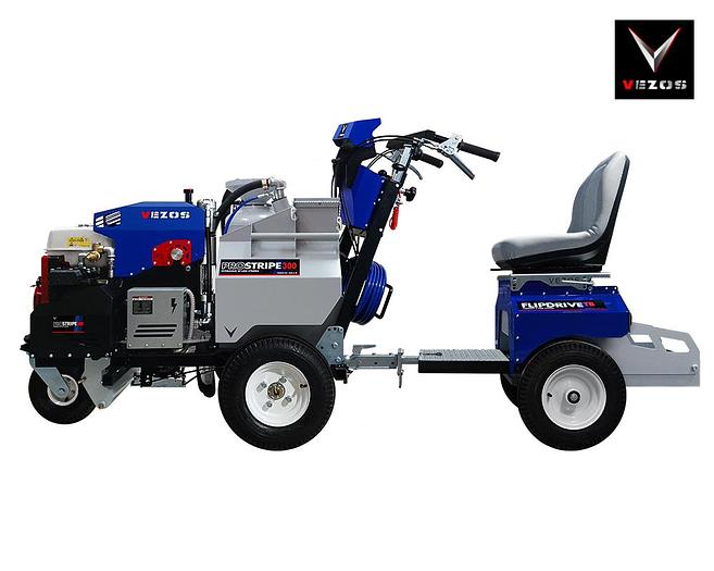 Self Propelled Line Striper PROSTRIPE 300 LINEMATIC - Paint Hopper - Pressurized Bead System