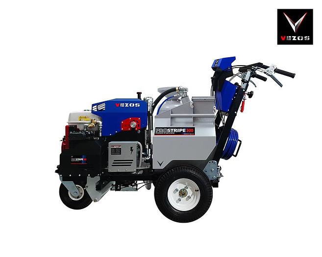 Self Propelled Line Striper PROSTRIPE 300 LINEMATIC - Paint Hopper - Pressurized Bead System
