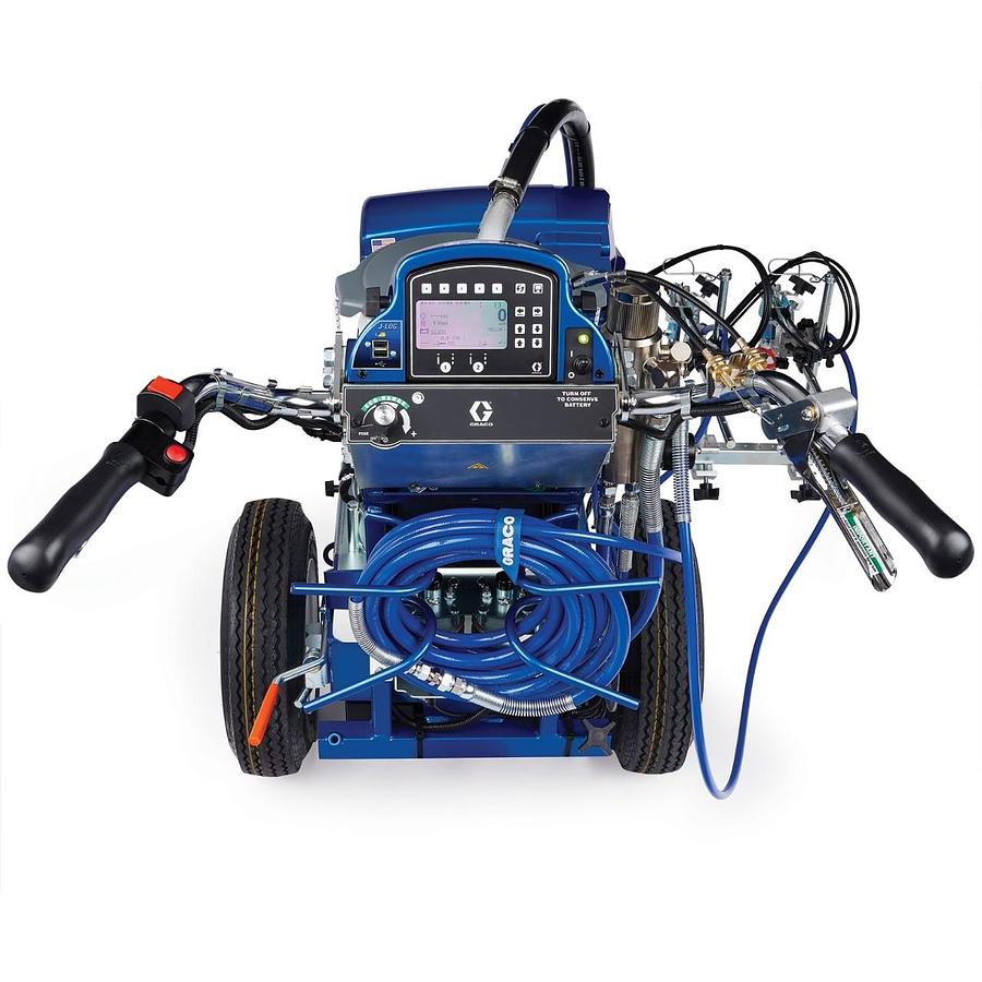 LineLazer V ES 2000 HP Automatic Series Battery-Powered Airless Line Striper, 1 Auto Gun, 1 Manual Gun, LazerGuide 2000
