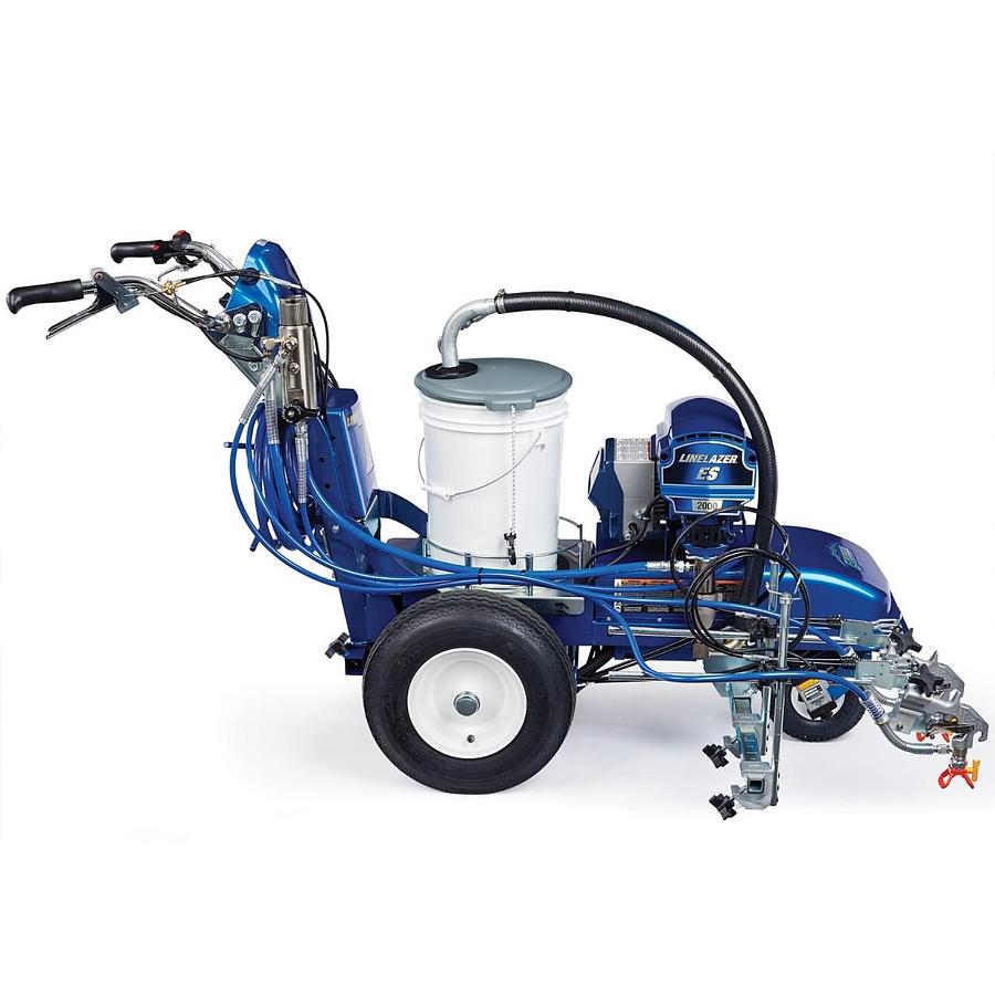 LineLazer V ES 2000 HP Automatic Series Battery-Powered Airless Line Striper, 1 Auto Gun, 1 Manual Gun, LazerGuide 2000