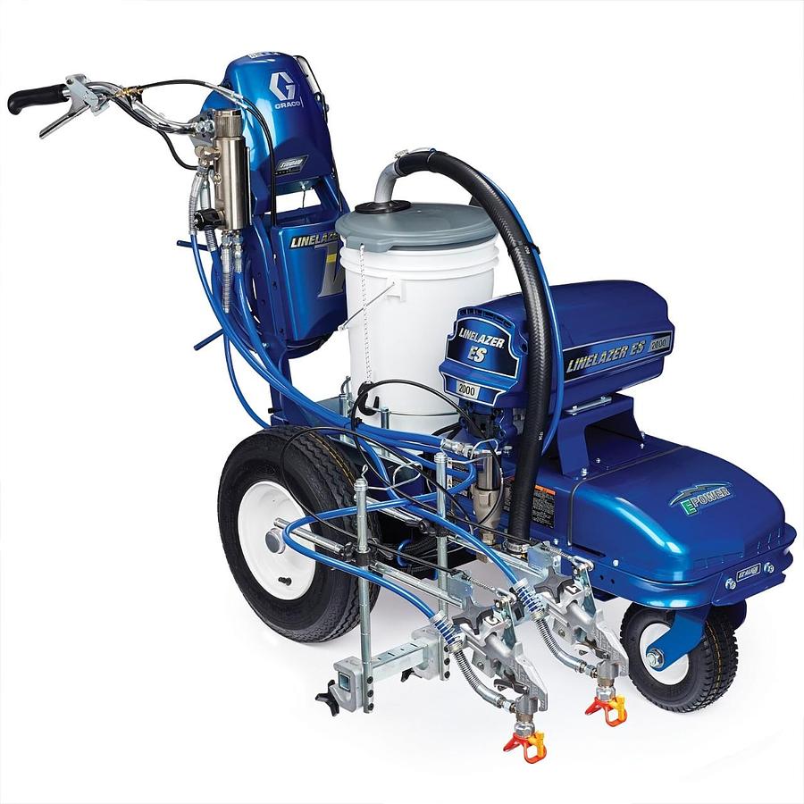 LineLazer V ES 2000 Standard Series Battery-Powered Airless Line Striper, 2 Manual Guns