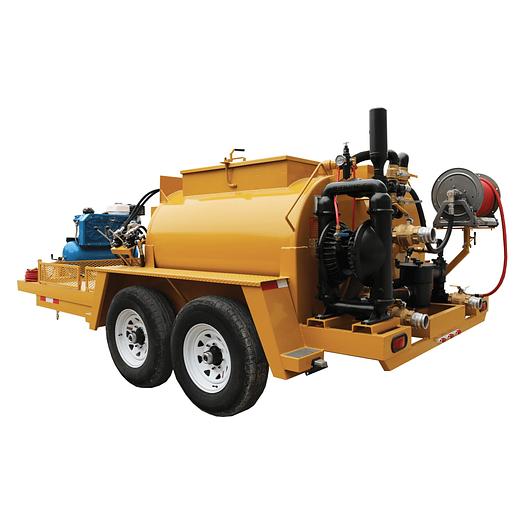 Color Coating Dual Tank Trailer