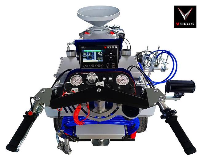 Line Striper PROSTRIPE 400 SP LINEMATIC - Selective Steering - Pressurized Bead System - 4 Paint Gun