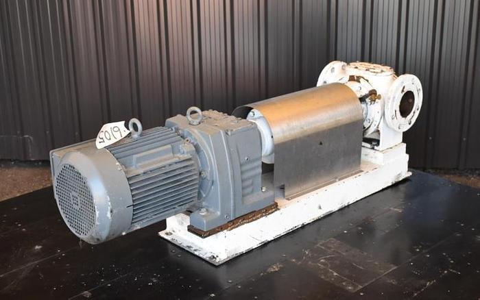 Used USED AASTED MIKROVERK CP CHOCOLATE GEAR PUMP, 3" X 3" INLET & OUTLET, CAST IRON