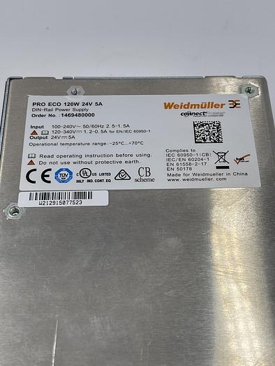 Used WEILDMULLER PRO ECO 120W 24V 5A 1469480000