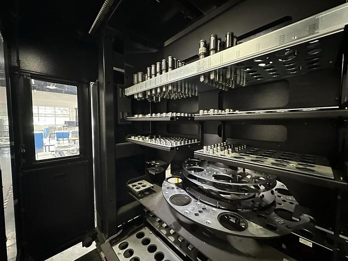 Used 2013  Amada  Acies 2515T Punch/CO2 LASER WITH TOOL LOADER, TOOLING, SPINDLE