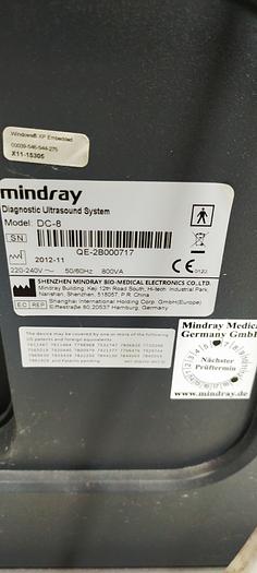 Gebraucht Mindray  DC-8 Ultraschallgerät mit 3 Sonden 