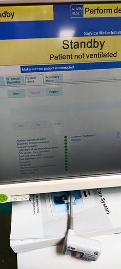 Gebraucht Dräger Infinity C500 Evita V500  Beatmungseinheit auf Trolley SW 2.40