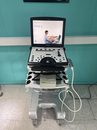 Used GE VIVID Q Ultraschallgerät mit M4S-RS Kardiosonde und Drucker 