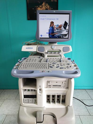 Gebraucht GE Vivid 7 Ultraschallgerät Dimension´08 mit 4D echo ,TEE Sonde ,Linear ,Sector