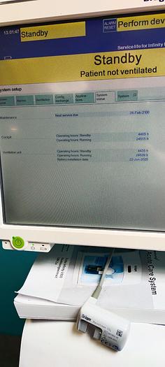 Gebraucht Dräger Infinity C500 Evita V500  Beatmungseinheit auf Trolley SW 2.40