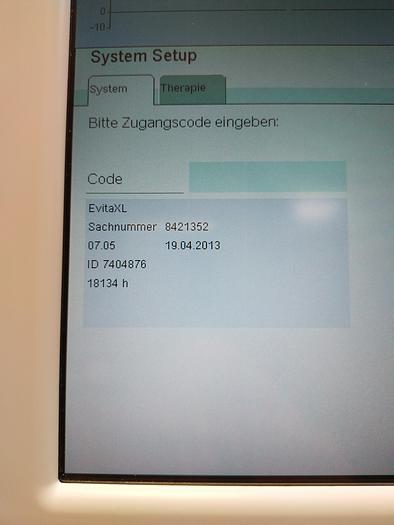 Gebraucht Dräger Evita XL Langzeitbeatmungsgerät SV 07.05