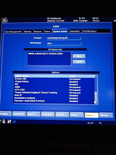 Gebraucht GE  Vivid S5  Ultraschallgerät auf Trolley mit 2 Sonden und EKG Kabel