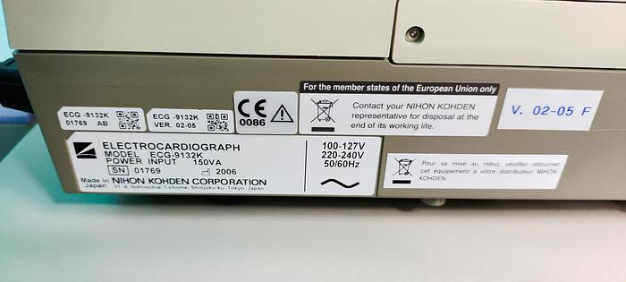 Gebraucht NIHON KOHDEN Cardiofax EKG-Gerät auf Trolley