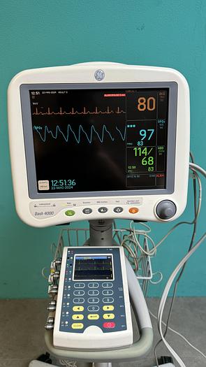 Gebraucht GE Dash 4000 Patientenmonitor auf Trolley