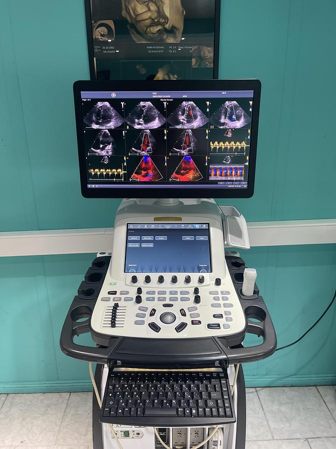 Gebraucht GE Vivid E95 V202 Ultraschallgerät mit M5Sc-D Kardiosonde