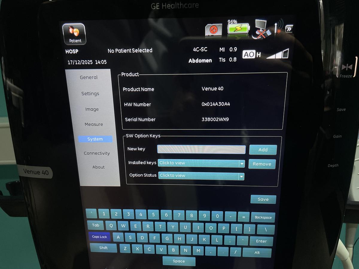 Gebraucht GE Venue 40 Ultraschallgerät mit Konvex Sonde