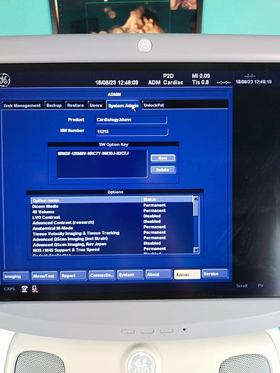 Gebraucht GE Vivid 7 Ultraschallgerät mit Konvex ,Linear ,Sektor Sonde