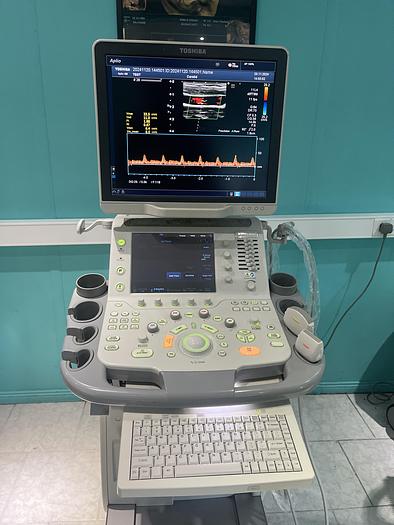 Used Toshiba Aplio 400 Ultraschallgerät mit 2 Sonden
