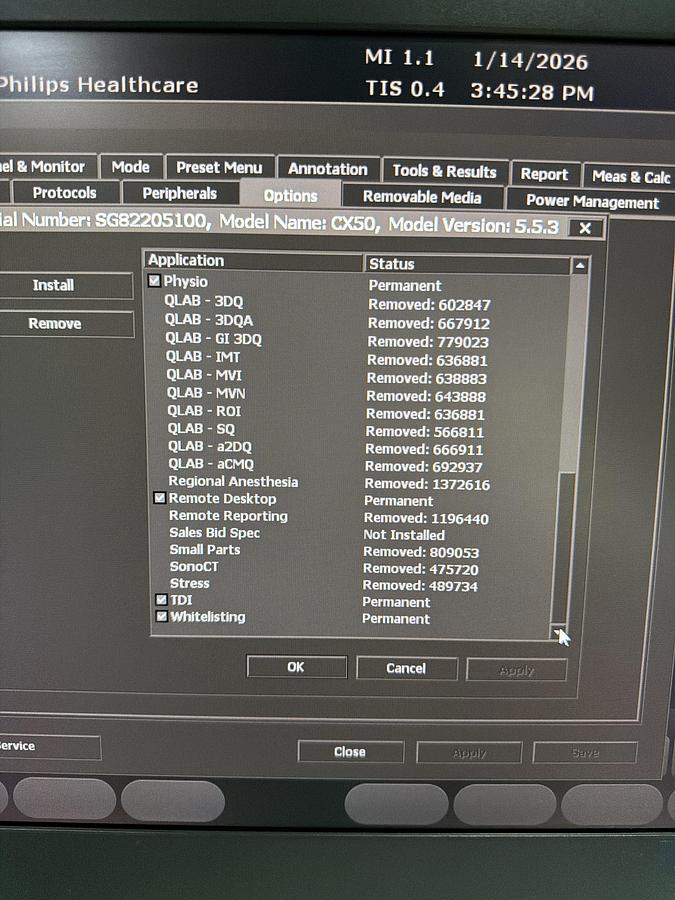 Gebraucht Philips CX50 XMATRIX HW E.0 SW 5.5.3 Ultraschallgerät mit zwei Sonden