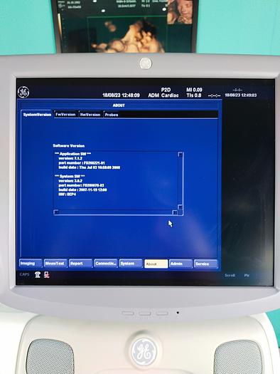 Gebraucht GE Vivid 7 Ultraschallgerät mit Konvex ,Linear ,Sektor Sonde