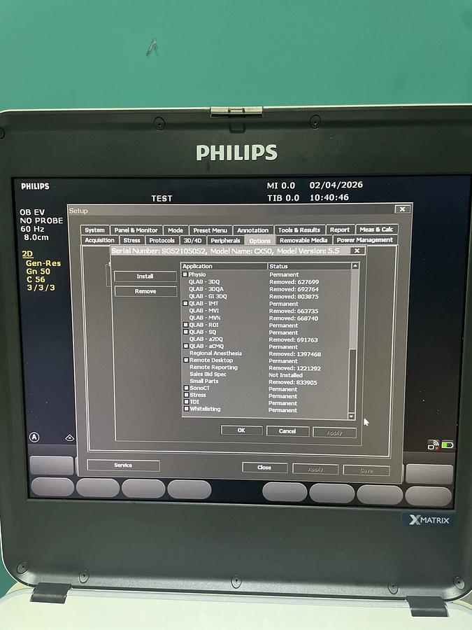 Gebraucht Philips CX50 XMATRIX HW E.0 SW 5.5.3 Ultraschallgerät mit zwei Sonden