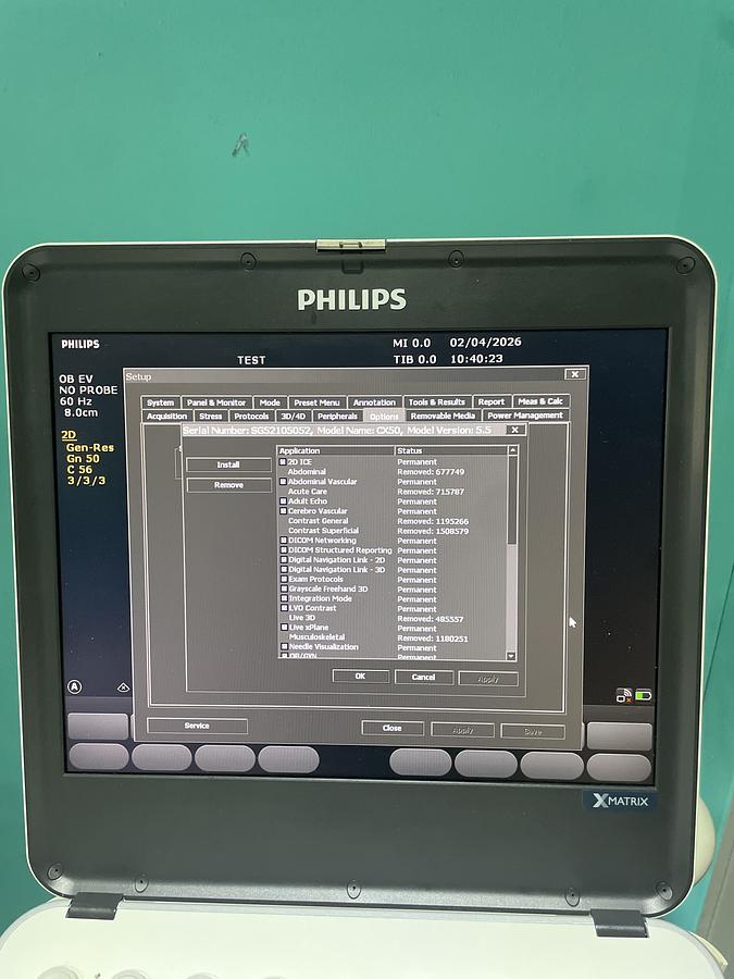 Gebraucht Philips CX50 XMATRIX HW E.0 SW 5.5.3 Ultraschallgerät mit zwei Sonden
