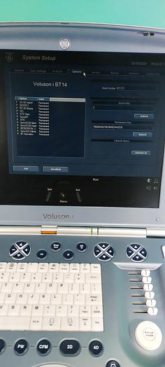 Used GE Voluson i tragbare Ultraschallgerät auf Trolley mit Konvex Sonde