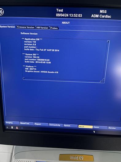Gebraucht GE Vivid E9 XDClear Ultraschallgerät mit 2 Sonden