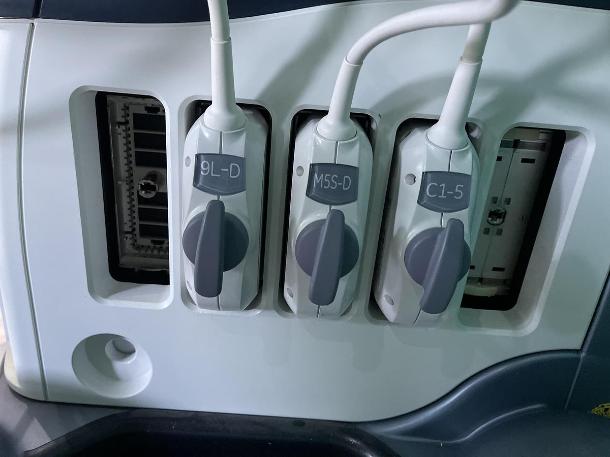 Used GE LOGIQ S8 Ultraschallgerät mit M5S-D kardio Ultraschallsonde und Drucker