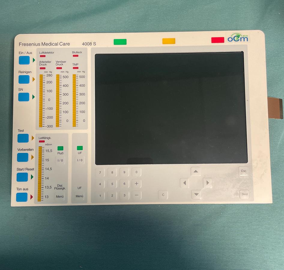 Gebraucht Fresenius Medical Care Bildschirmanzeige eines Dialysegeräts 4008S