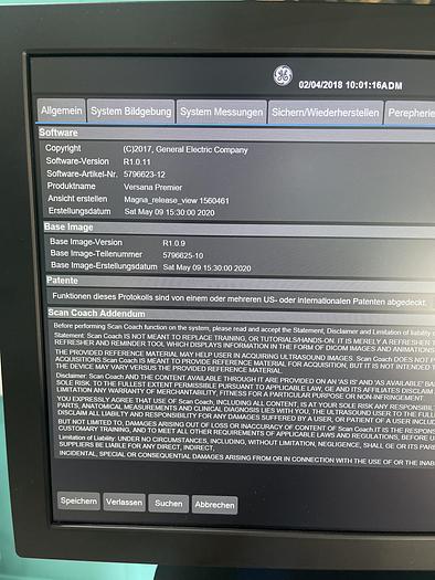 Gebraucht GE Versana Premier Ultraschallgerät mit drei Sonden