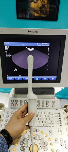 Gebraucht Philips 3D9-3v Endovaginal Breitband-Convex-Schallkopf