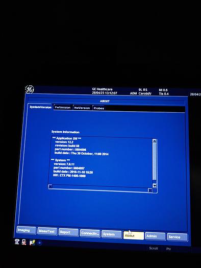 Gebraucht GE  Vivid S5  Ultraschallgerät auf Trolley mit 2 Sonden und EKG Kabel