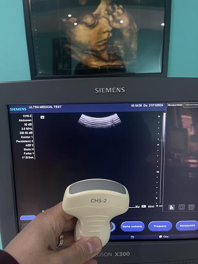 Used Siemens ACUSON X300 Ultraschallgerät mit drei Sonden 